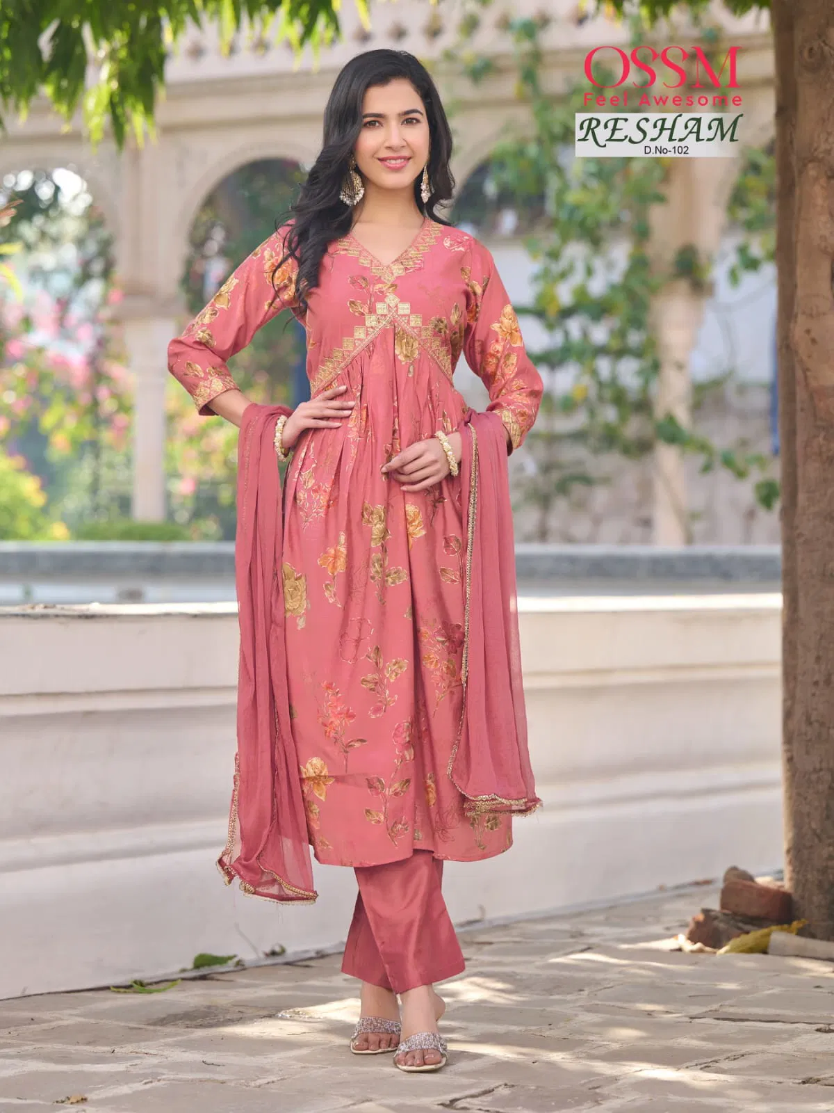 Ossm Resham Vol 1 Festive Wear Wholesale Anarkali Suits Catalog
